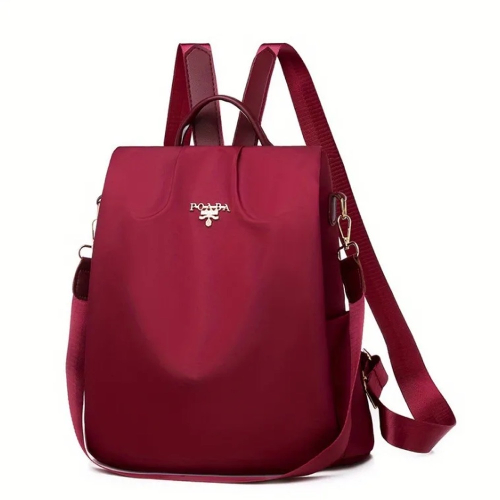 NEW Poaba antitheft backpack - crimson red